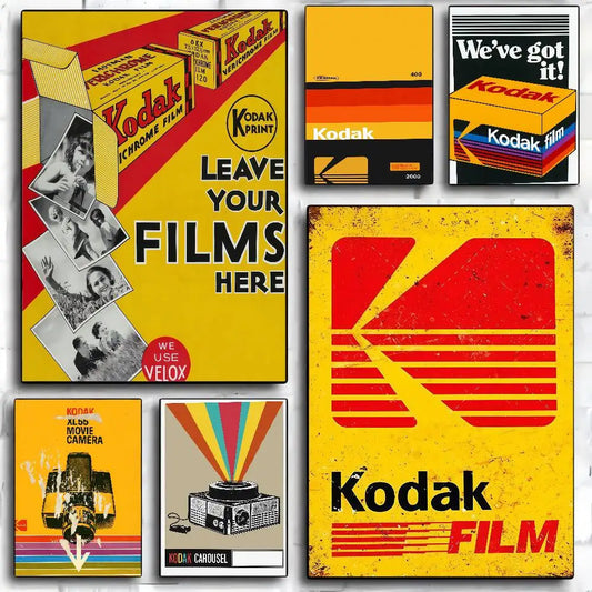 Vintage Kodak Style Wall Art Poster