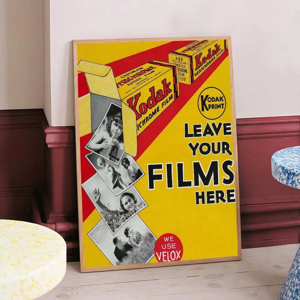 Vintage Kodak Style Wall Art Poster