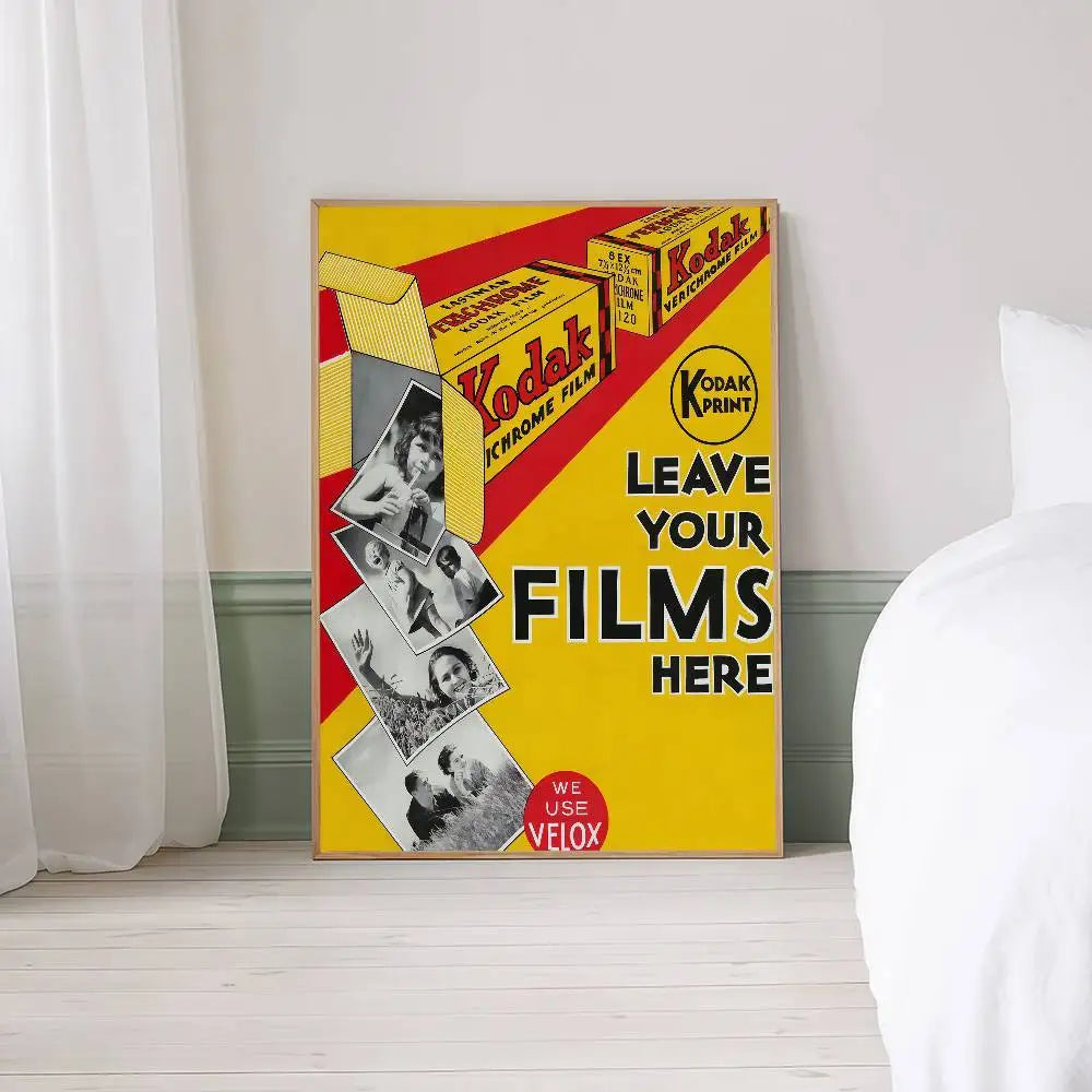 Vintage Kodak Style Wall Art Poster