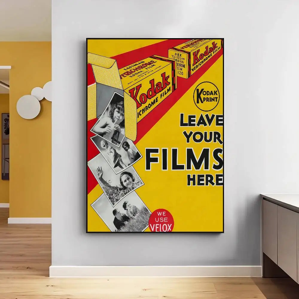 Vintage Kodak Style Wall Art Poster